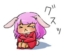 redrabbit and peoson of the in sticker #9565748