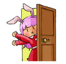 redrabbit and peoson of the in sticker #9565758
