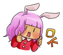 redrabbit and peoson of the in sticker #9565767