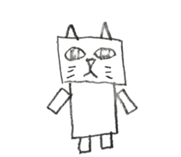 It is Square cat sticker #9566306