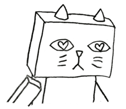 It is Square cat sticker #9566324