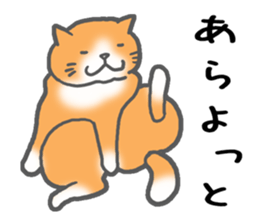 A very fat cat Dalumy sticker #9567639