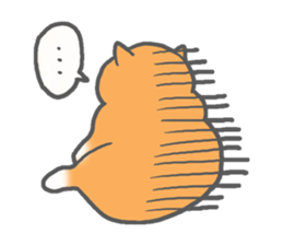 A very fat cat Dalumy sticker #9567657