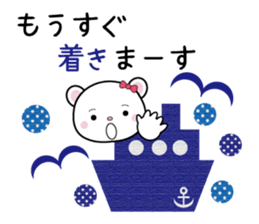 Sticker of a cat and the bear sticker #9567725