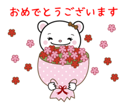 Sticker of a cat and the bear sticker #9567735