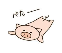 PUNIPUNI fat pig sticker #9567913