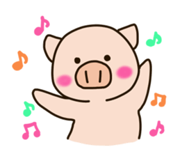 PUNIPUNI fat pig sticker #9567918