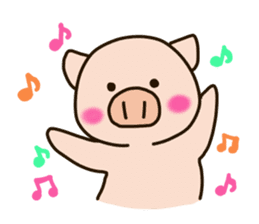 PUNIPUNI fat pig sticker #9567918