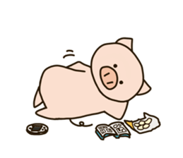PUNIPUNI fat pig sticker #9567919
