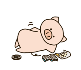 PUNIPUNI fat pig sticker #9567919