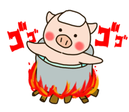 PUNIPUNI fat pig sticker #9567924