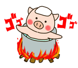 PUNIPUNI fat pig sticker #9567924