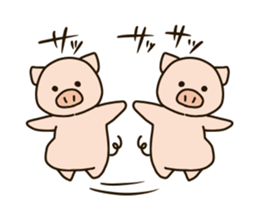 PUNIPUNI fat pig sticker #9567929
