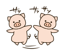 PUNIPUNI fat pig sticker #9567929
