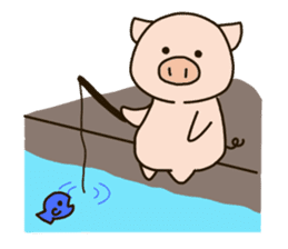 PUNIPUNI fat pig sticker #9567934