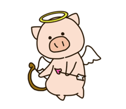 PUNIPUNI fat pig sticker #9567935