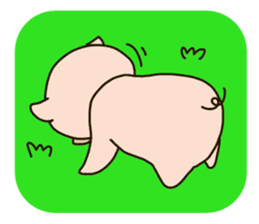 PUNIPUNI fat pig sticker #9567943