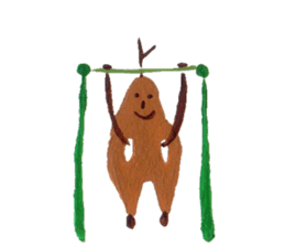 Fluffy and Big grass sticker #9568029