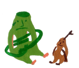 Fluffy and Big grass sticker #9568030