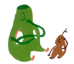 Fluffy and Big grass sticker #9568031