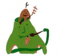 Fluffy and Big grass sticker #9568035