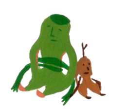 Fluffy and Big grass sticker #9568036