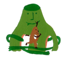 Fluffy and Big grass sticker #9568037