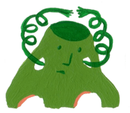 Fluffy and Big grass sticker #9568039