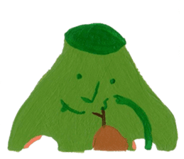 Fluffy and Big grass sticker #9568040