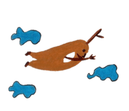 Fluffy and Big grass sticker #9568051