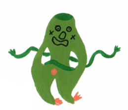 Fluffy and Big grass sticker #9568055