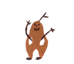 Fluffy and Big grass sticker #9568056