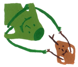 Fluffy and Big grass sticker #9568061