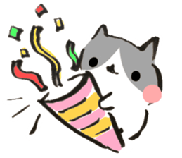 Hi, Hachiware cat2 sticker #9568737