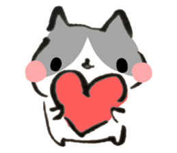 Hi, Hachiware cat2 sticker #9568743