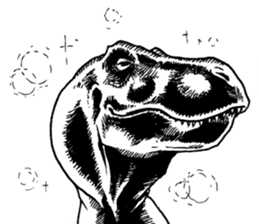Black & White T-REX sticker #9568945