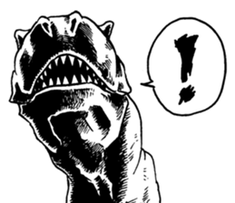 Black & White T-REX sticker #9568946