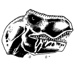 Black & White T-REX sticker #9568947