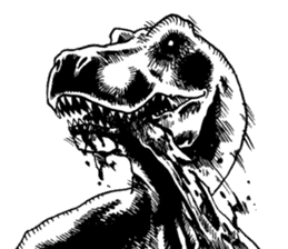 Black & White T-REX sticker #9568948