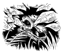 Black & White T-REX sticker #9568949