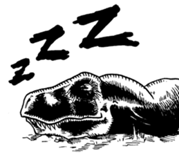 Black & White T-REX sticker #9568950