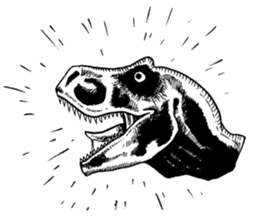 Black & White T-REX sticker #9568958