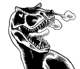 Black & White T-REX sticker #9568960