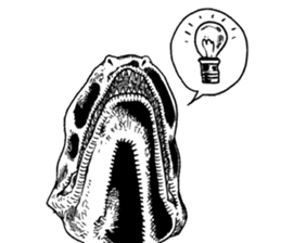 Black & White T-REX sticker #9568962