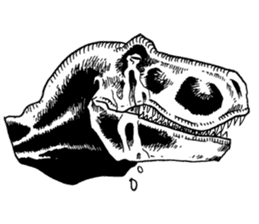 Black & White T-REX sticker #9568963