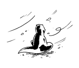 Black & White T-REX sticker #9568964