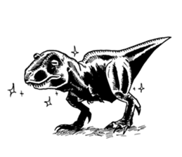Black & White T-REX sticker #9568966