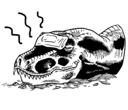 Black & White T-REX sticker #9568967