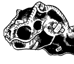 Black & White T-REX sticker #9568969