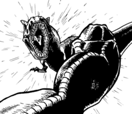 Black & White T-REX sticker #9568970